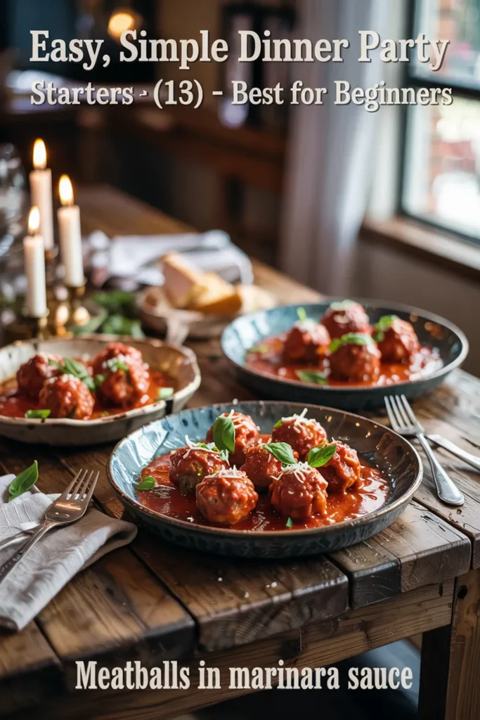 Meatballs in Marinara Sauce