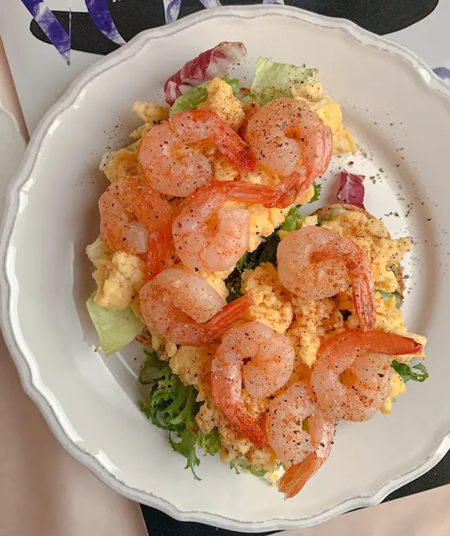Frozen Shrimp in salad