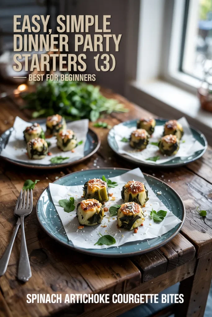 Spinach Artichoke Courgette Bites