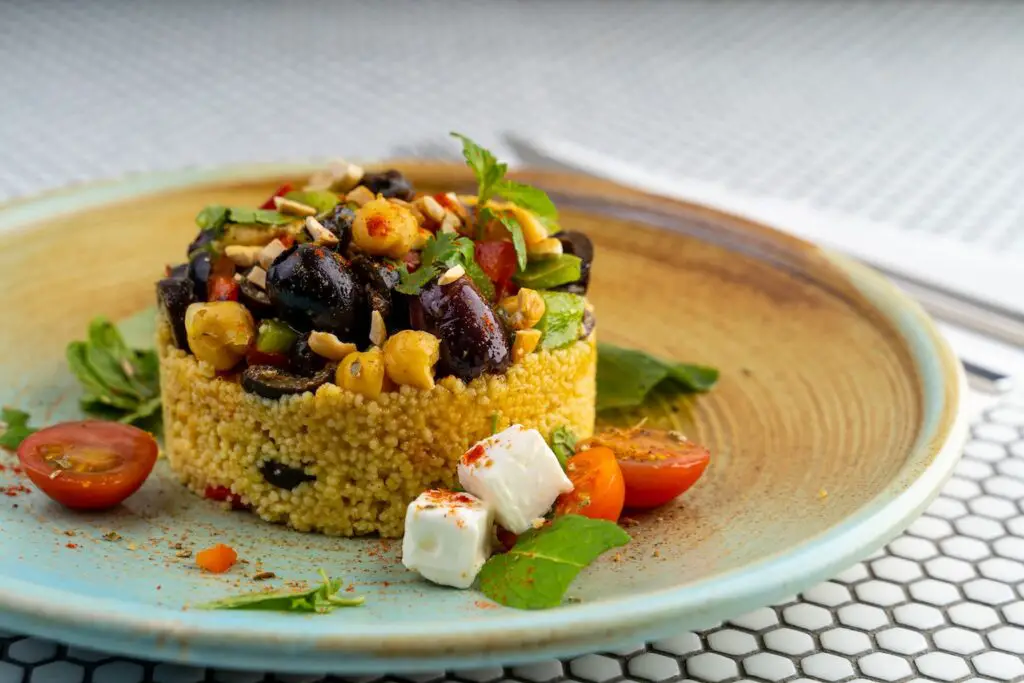 Fluffy Couscous with vegetable tagine