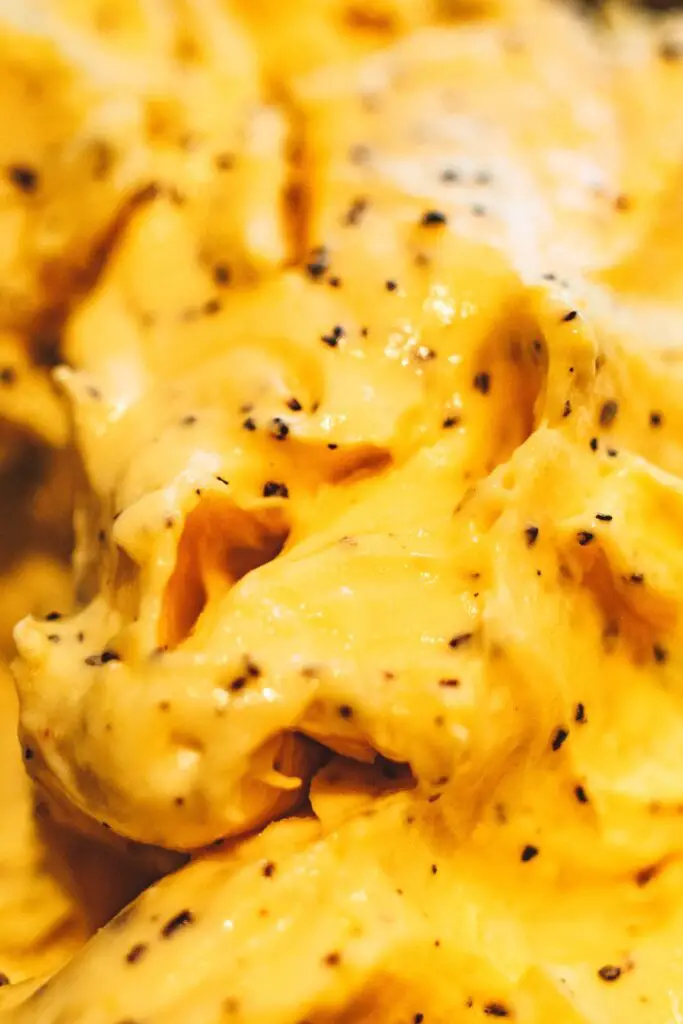 Macaroni and Cheese - Cheese close-up