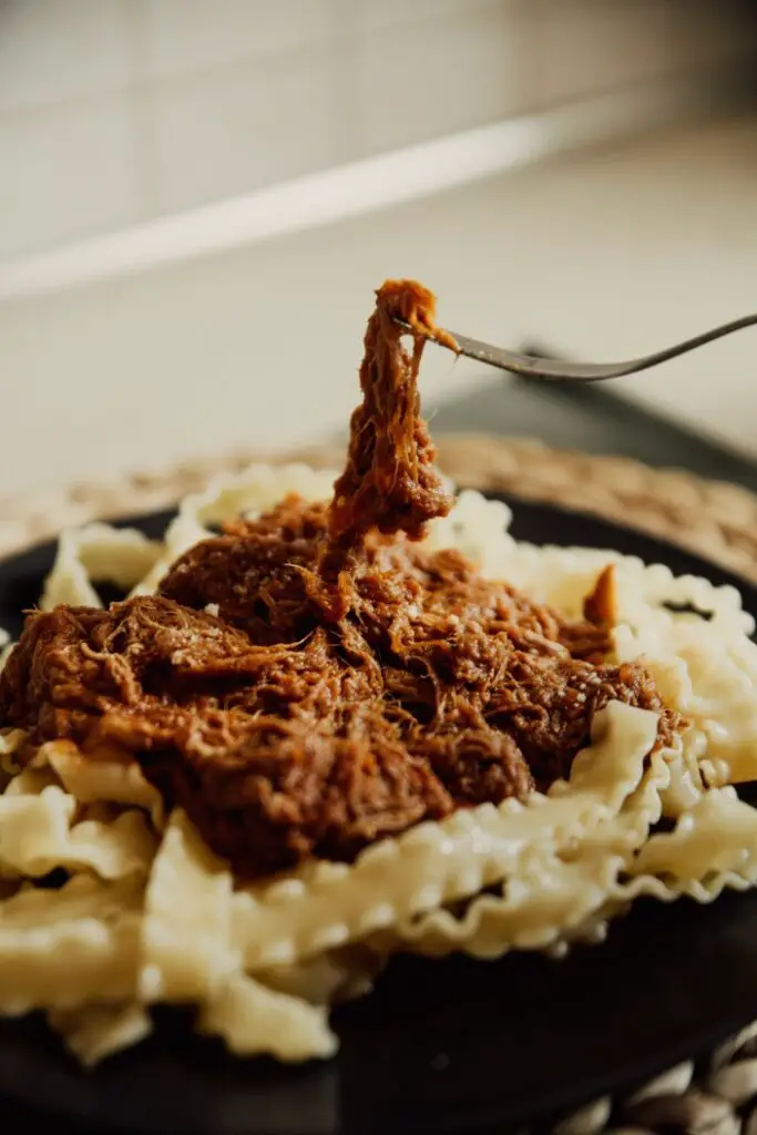 Pulled Pork on Pasta