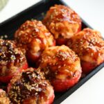 round pork and beef meatballs