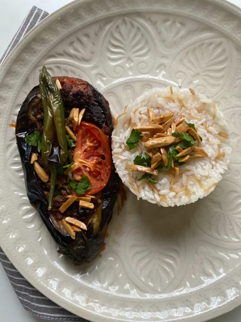Microwave Baked Eggplant