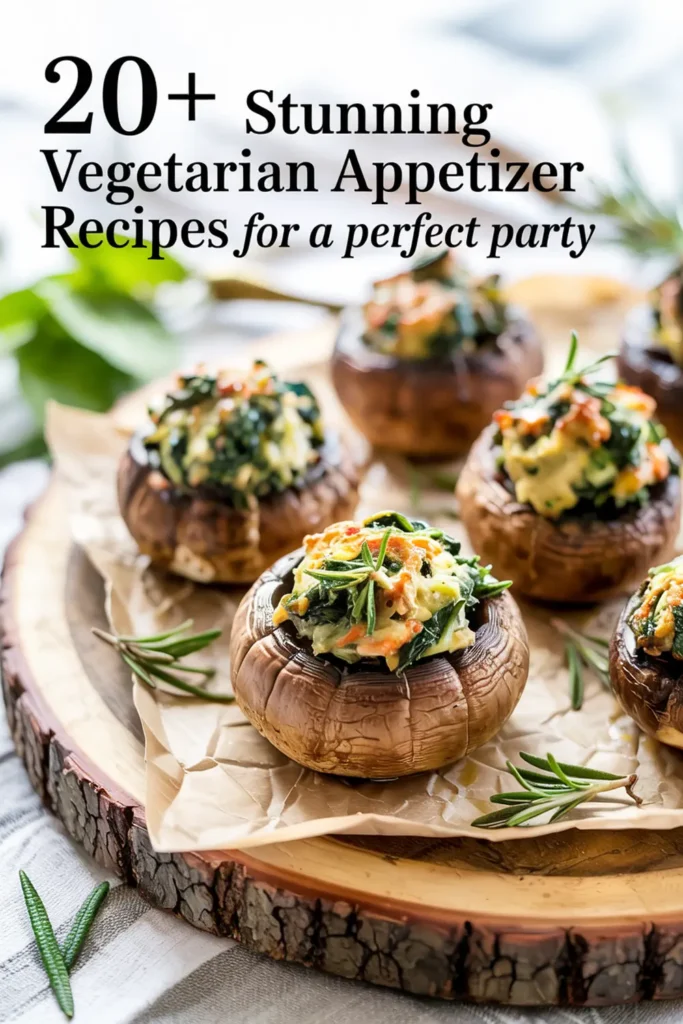 Spinach and Artichoke Stuffed Mushrooms