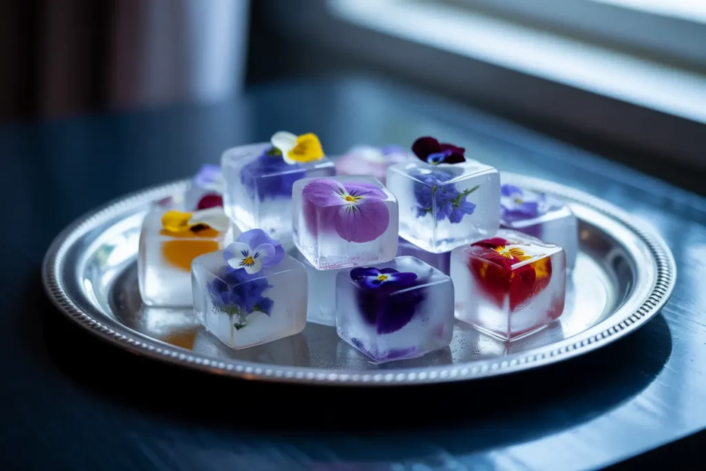 Floral Ice Cubes That Look Like Jewelry
