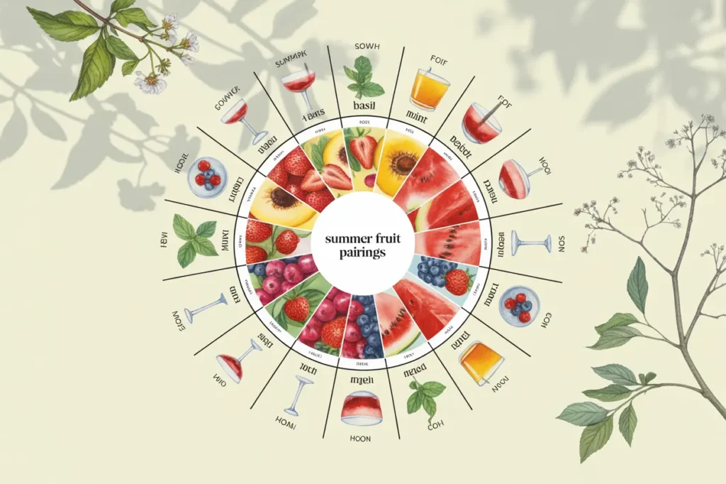 Cocktail and flavour profile wheel