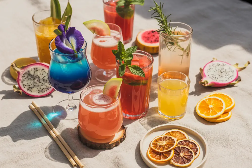 Series of the latest trending cocktails
