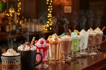 A Christmas treat of 12 different hot chocolates