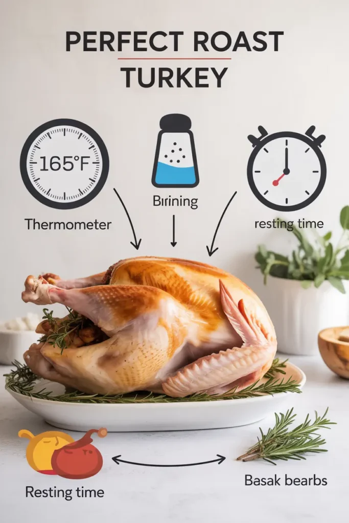 A beautifully roasted, small turkey