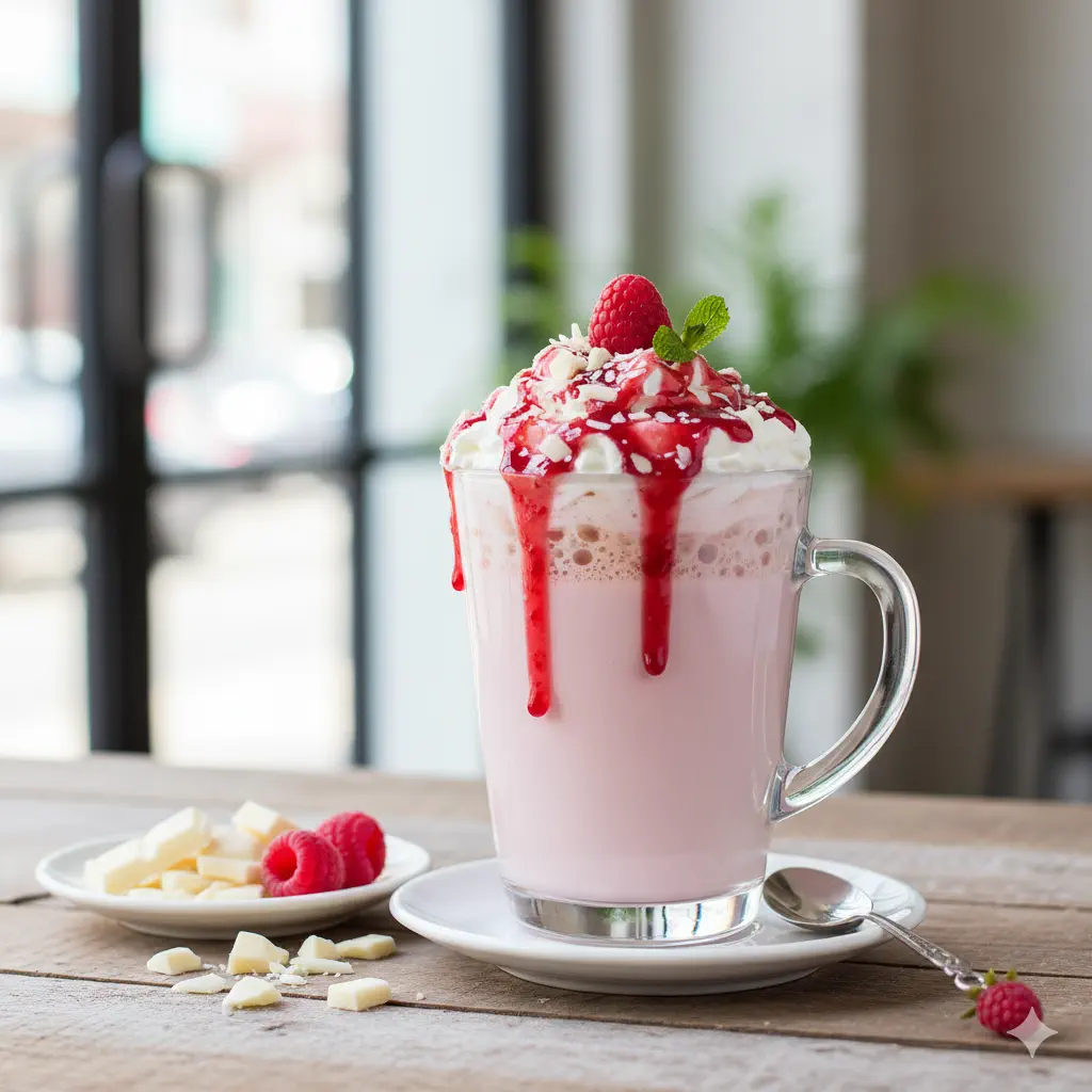 Timeless classic - Raspberry with cream. Contrast the tartness with the creamy sweetness!
