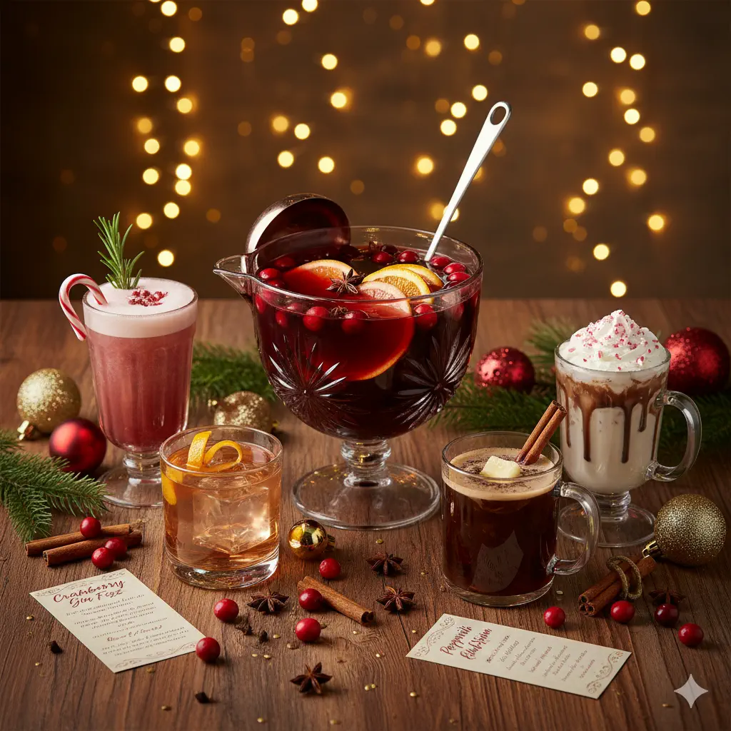 Choosing the right selection of Christmas-themed beverages is essential for a successful tasting