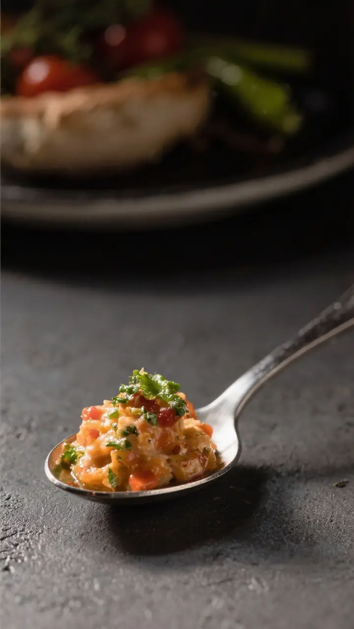 5-tablespoon scoop off to the side for visual storytelling.