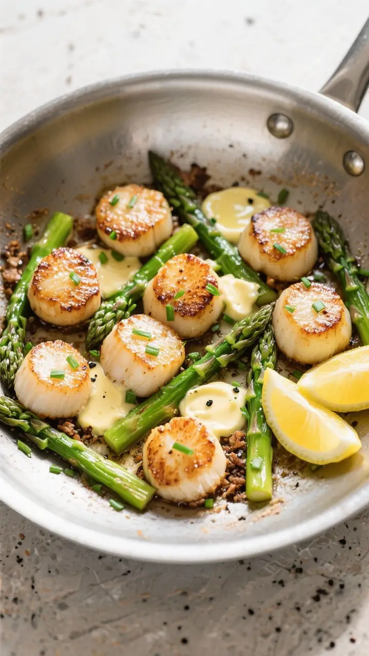 Tasty top view: Overhead shot of the finished one-pan dish in a stainless-steel skillet, showing an 