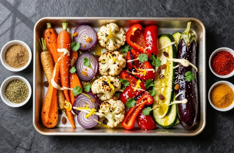 Epic 7 Roasted Vegetable Platters with International Seasonings