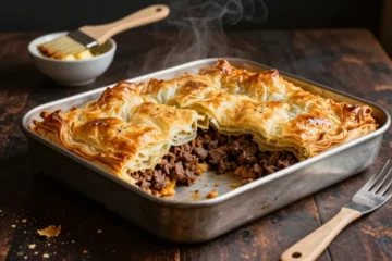 Crispy Comfort: Egyptian Beef Goulash (Phyllo Beef Pie)