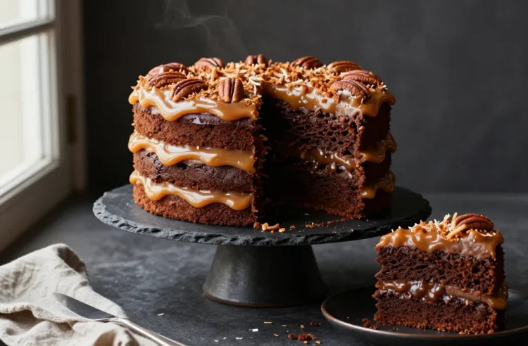 Epic German Chocolate Cake with Coconut Frosting
