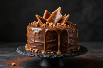 Unstoppable Chocolate Caramel Toffee Crunch Cake