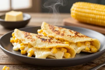 Venezuelan Sweet Corn Cachapas with Melty Cheese Bliss