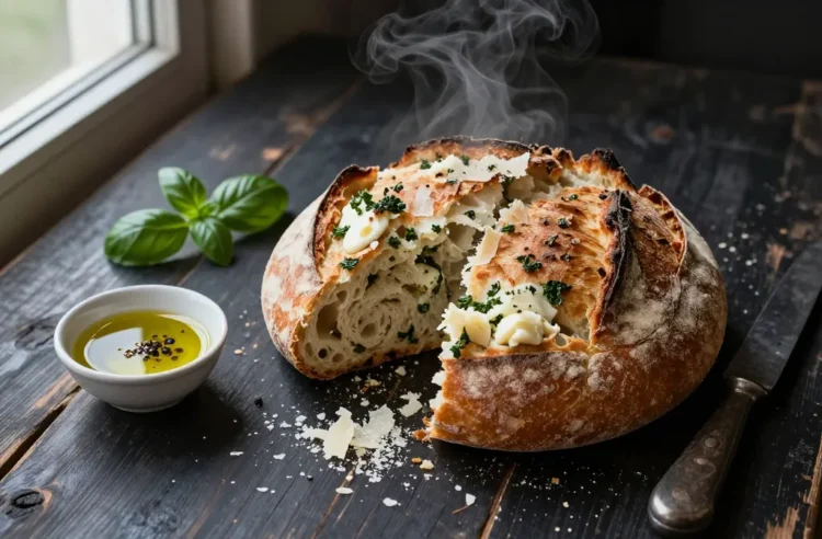 Viral Rustic Italian Herb and Cheese Bread Recipe
