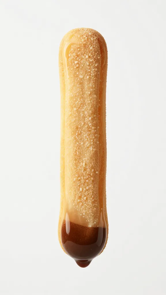 single amaretto-soaked ladyfinger dripping espresso