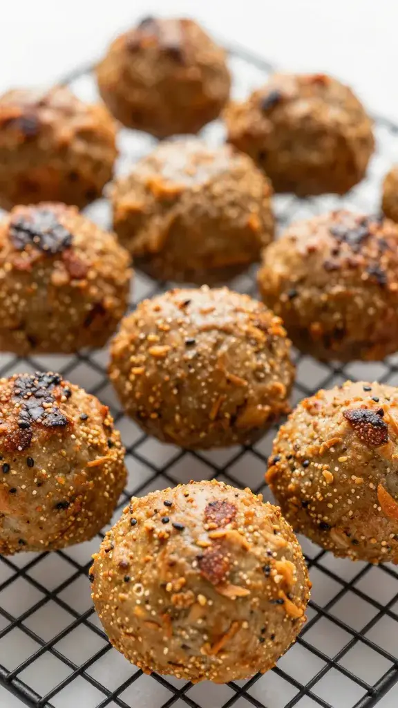 golden-brown kofta resting on cooling rack