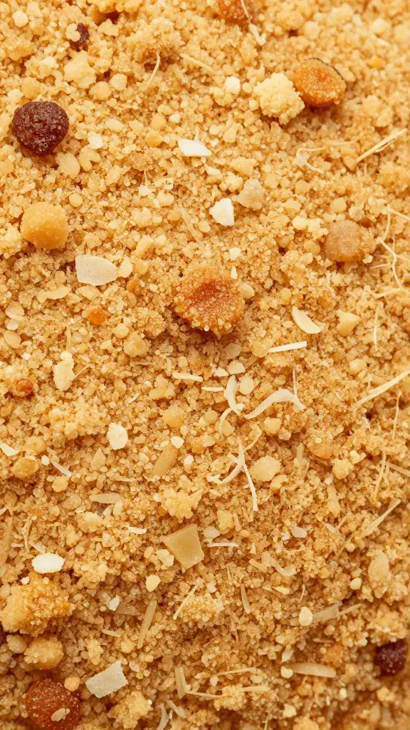 crumb texture of Baileys cake, tight macro shot