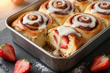 Strawberry Cheesecake Cinnabon Rolls You’Ll Crave