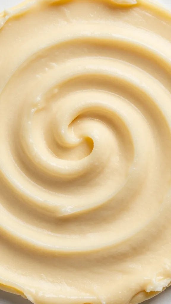 dough spiral closeup smeared with cheesecake filling