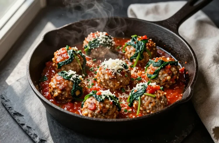 Spinach and Garlic Meatballs You’Ll Crave Every Night