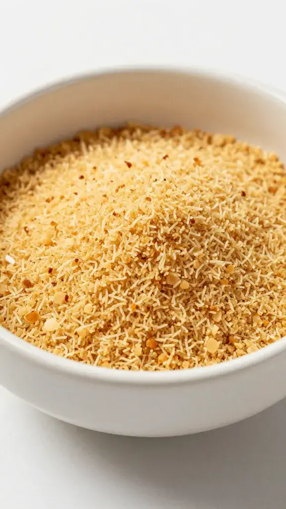 panade-soaked breadcrumbs in small bowl, wet texture