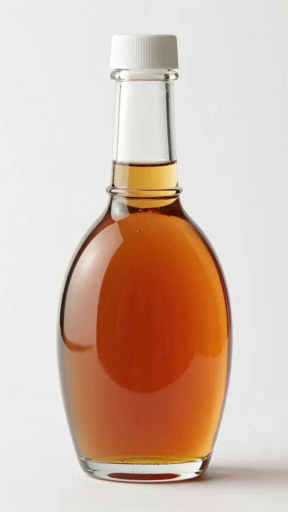 single glass syrup pitcher with espresso maple syrup