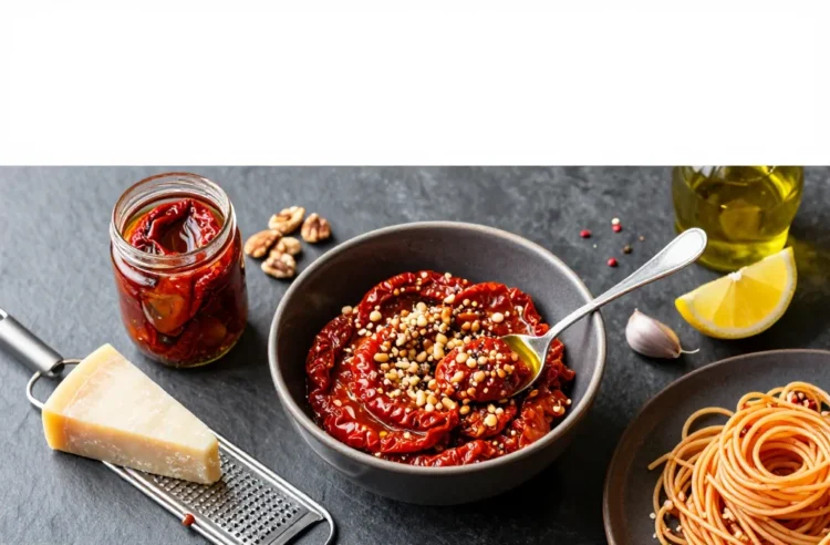 Irresistible Sun-Dried Tomato Pesto | 5-Minute Pantry Wonder