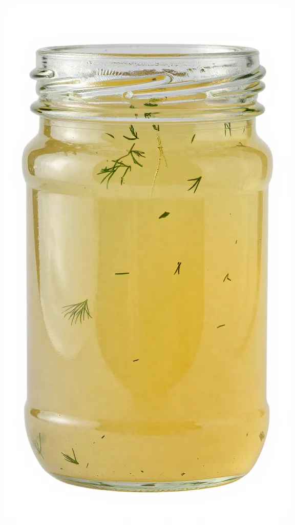 glass jar of hovmästarsås with dill flecks