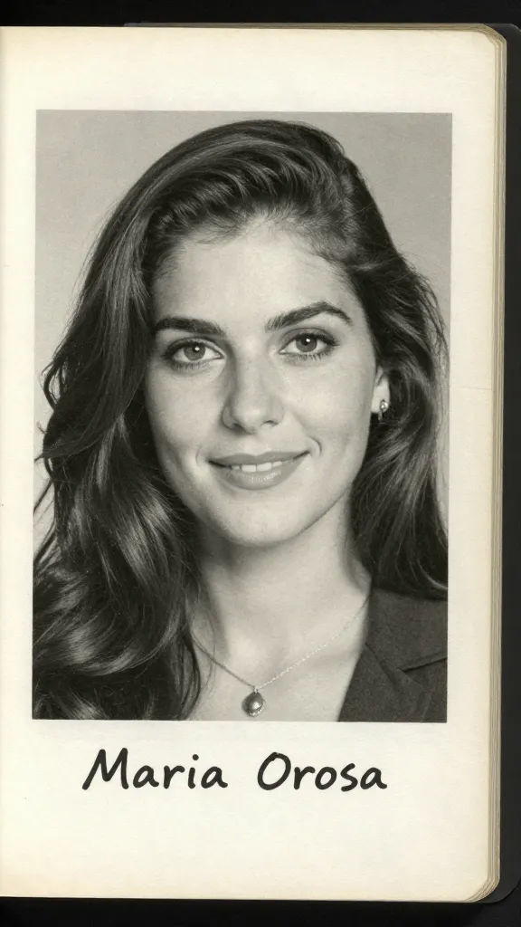 Maria Orosa portrait photo on worn recipe card, closeup