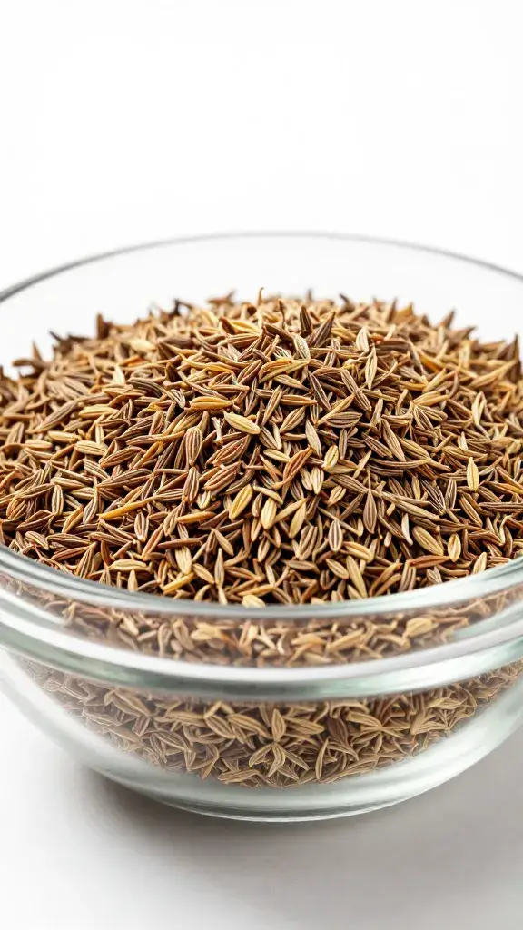 glass bowl of S’chug with visible cumin flecks