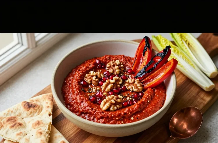 Viral Snack Upgrade Glow-Up Dip: Muhammara 2.0 | Pomegranate Molasses & Walnut
