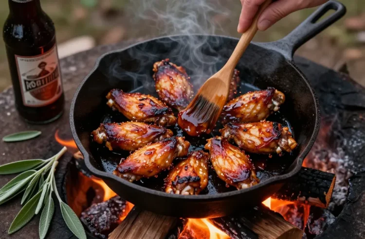 Wildly Good Root Beer & Sage Mop | Midwest Campfire Wings