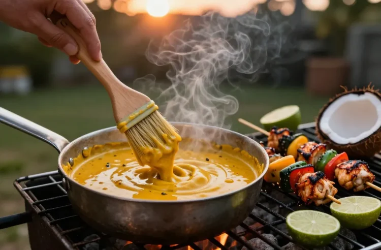 Grill Glow-Up Coconut Milk Curry Mop | Tropical Smoke Fusion