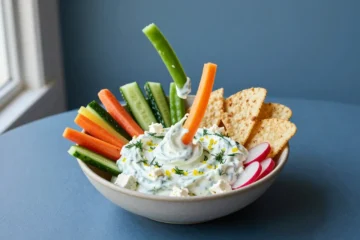 Snack Tornado: Greek Yogurt Ranch-Feta | 5-Minute CruditéS Vortex