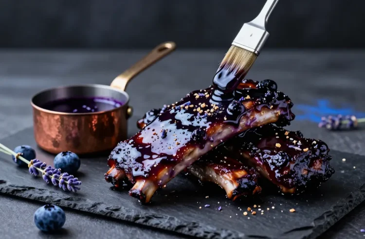 Insanely Easy Blueberry-Lavender Bbq | Floral Ribs in 20 Minutes Flat