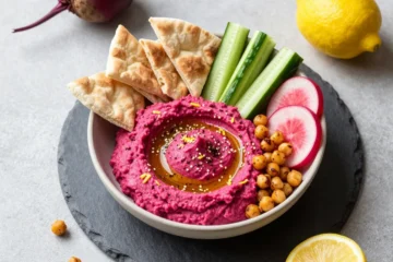 Crave-Worthy Beet-Root Tahini | Vegan Pink Hummus in 5 Minutes