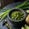 Viral Green Chili & Ramp Salsa | Foraged Spring Taco Topper