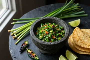 Viral Green Chili & Ramp Salsa | Foraged Spring Taco Topper