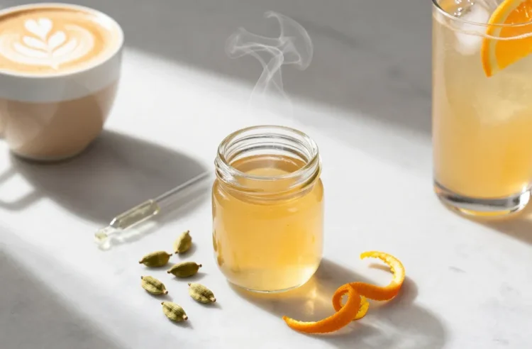Upgrade Mornings with Cardamom Orange Blossom Syrup | Brunch Coffee & Cocktails