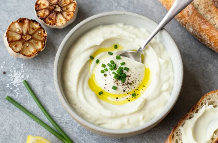 Crave-Worthy Roasted Garlic & Chive Aioli | 5-Minute Sandwich Spread
