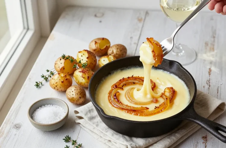 Caramelized Onion & Goat-Cheese Fondue | Easter Potatoes’ Dream Tonight