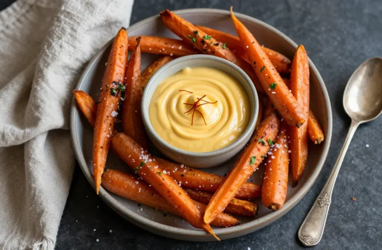 Crave-Worthy Saffron Yogurt Coulis | 5-Minute Dip for Roasted Carrot Fries