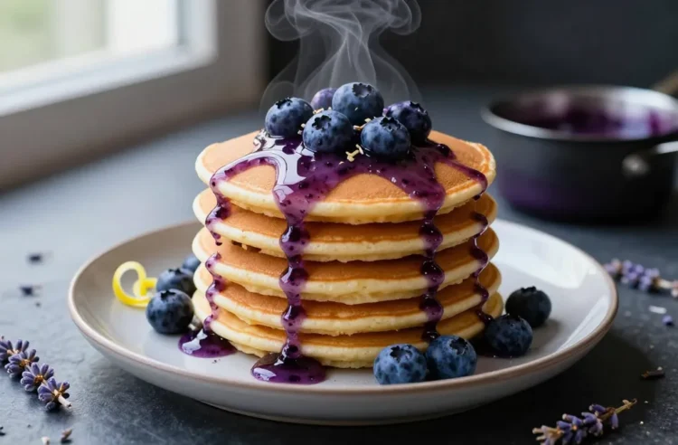 Viral Lavender Blueberry CompôTe | Brunch Pancake Boom in 8 Minutes