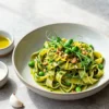 Craveable Maple-Miso Pea-Shoot Pesto | Vegan Spring Pasta Sauce
